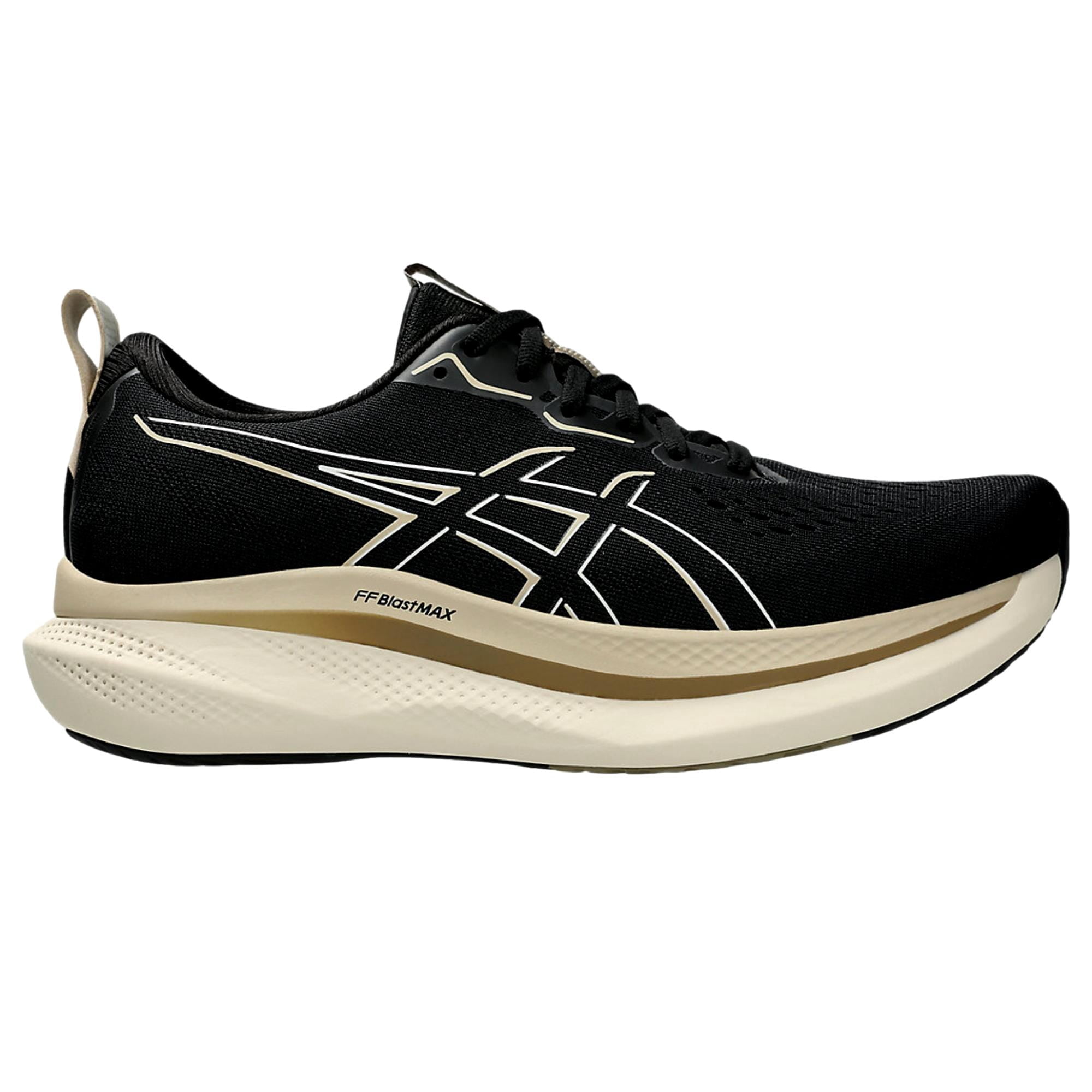 Asics Glideride Max Black / Oatmeal 1011B891-001 Men's Size 9