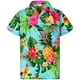 thumbnail image 1 of Camisa KING KAMEHA para hombre, fiesta de verano, diseño de piña, color turquesa, 1 of 7