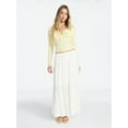 thumbnail image 2 of No Boundaries Side Tie Tiered Maxi Skirt, Women's and Women's Plus Sizes XXS-4X, 2 of 7