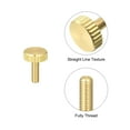 thumbnail image 4 of Knurled Thumb Screws, M3x10mm Flat Brass Bolts Grip Knobs Fasteners for Home, Electronic, Machine 5Pack, 4 of 5