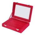 thumbnail image 3 of Jewelry Box, Soft Velvet Better Display Jewellery Case  For Earring Red, 3 of 8