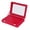 Red, variant on M Buder Jewelry Box 7 Slots Velvet Acrylic Display Case Organizer for Rings Earrings Bracelets Storage Tray 8.27 inches / 21 cm Length Perfect for Women Home Vanity Decor (White)