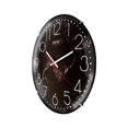 thumbnail image 3 of Reloj De Pared Análogo Diseño Mármol Cóncavo 30 Cm Bisel Delgado, Negro, 3 of 4
