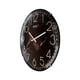 thumbnail image 3 of Reloj De Pared Análogo Diseño Mármol Cóncavo 30 Cm Bisel Delgado, Negro, 3 of 4