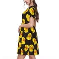 thumbnail image 2 of Balery cute duck Pattern Womens Dresses Loose Short sleeve Sundresses Swimsuit Coverup 2025 Summer Casual Dress for Women - A-Line Swing Dress, 2 of 6