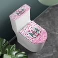 thumbnail image 3 of HELLHERO Elastic Bottom Easy Care Set of 2 with Stretch Bathroom Toilet Cozy Set Toilet Seat Cover Stretch Fit, 3 of 6