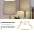 thumbnail image 4 of SHISUYAN DIY Lampshade Frame Wire Lamp Shade Frame Desk Lamp Cage DIY Shells Chandelier Metal Frame, 4 of 8