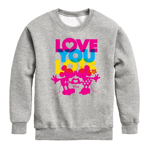 Disney - Love You Lots - Toddler & Youth Crewneck Fleece Sweatshirt