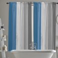 thumbnail image 3 of 84 Inch Long Tier Curtains for Kitchen, Retro Farmhouse Blue and Gray Ombre Wood Grain Bathroom Window Curtains Rod Pocket Short Curtains Window Treatment Tiers for Living Room Farmhouse 2 Panels, 3 of 5