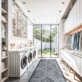 thumbnail image 6 of Beverly Rug Machine Washable Easy Cleaning Indoor Non-Slip Rugs Gray / Dark Gray 2'2"x7', 6 of 9