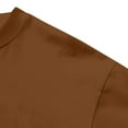 thumbnail image 5 of ZCFZJW Mens Long Sleeve Crewneck Sweatshirts Loose Lightweight Casual Solid Color Pullover Tops Trendy Fall Oversized Baggy Shirts Brown S, 5 of 8