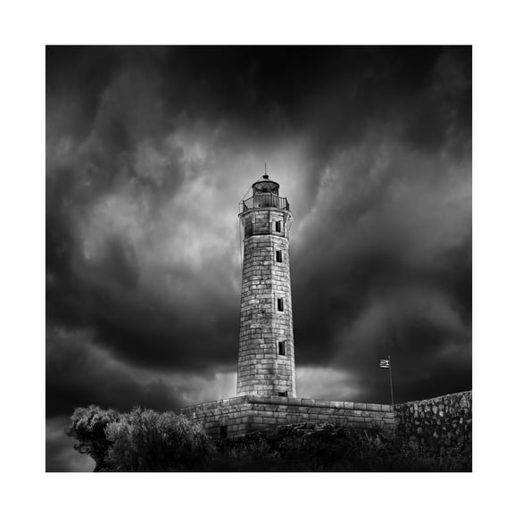 Canvas Wall Art - George Digalakis 'Stormbringer' Wall Art for Living Room, Bedroom, or Office Décor by Trademark Fine Art - 14 x 14 Inches