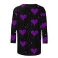 thumbnail image 5 of Plus Size Tops for Women Viikei Womens Tops Long Sleeve Dressy,Plus Size Sweatshirts for Women,Women's Fashion Tees Casual Crewneck 3/4 Sleeve Loose T Shirt Ladies Tops Blouses Shirts Multicolor L, 5 of 5