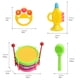 thumbnail image 3 of Instrumentos musicales para niños pequeños, juguetes, batería para niños, maracas, pandereta, trompeta y mano para bebés, regalos de cumpleaños para niños de 6 meses y de 2 a 3 años, niños y niñas, in, 3 of 9