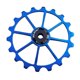 thumbnail image 1 of Desviador trasero de bicicleta, polea de rodillo guía de rueda jockey, rodamientos de cerámica, Azul, 1 of 8