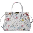 thumbnail image 4 of Sharo Deleite 24 Floral Design Italian Leather Tote & Shoulder Bag, 4 of 8