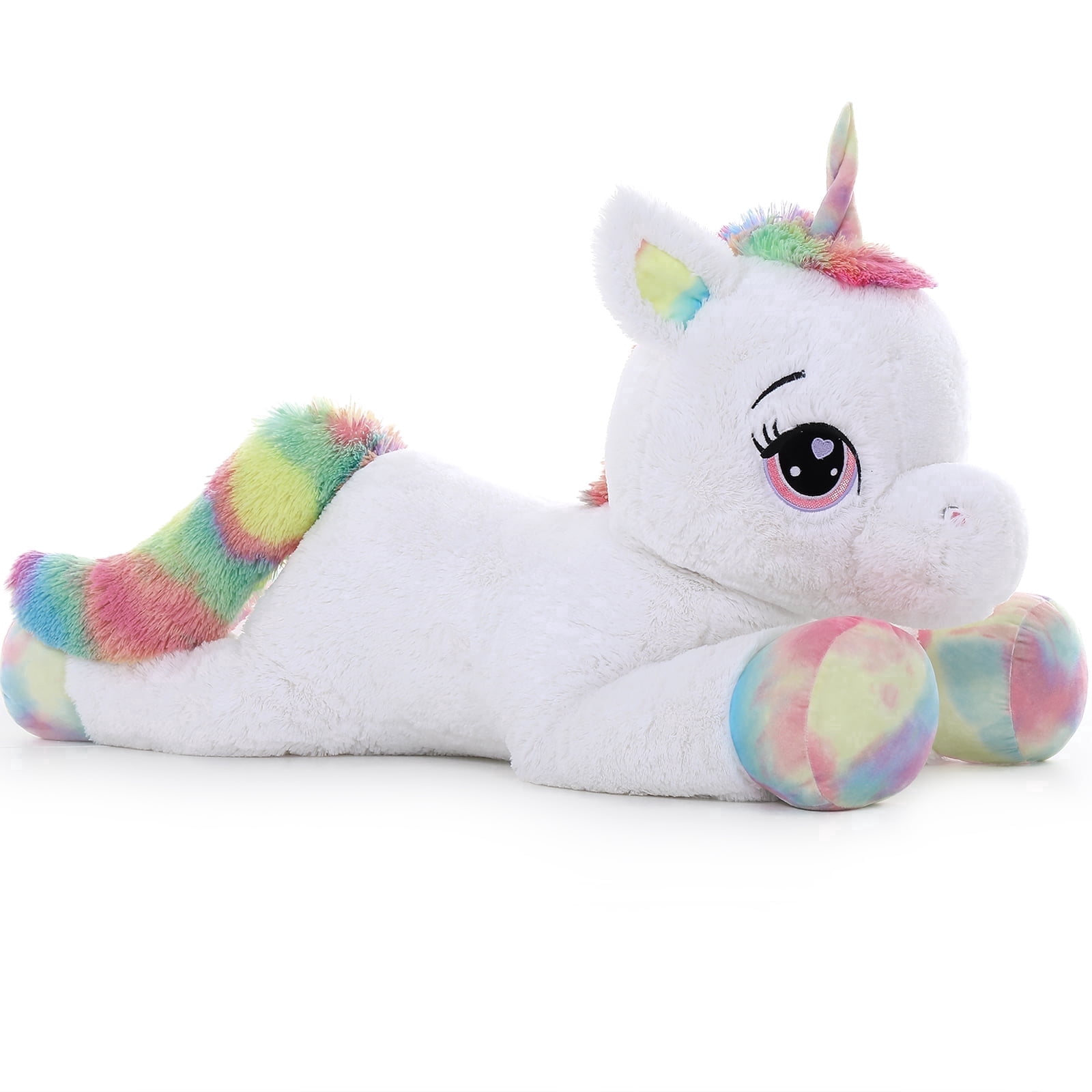 MaoGoLan 43'' Giant Unicorn Stuffed Animal Cute White Unicorn Plush Toy