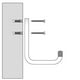 thumbnail image 3 of Gancho Doble Mediano Alfer Acero Galvanizado 175x120x98mm, 3 of 3
