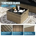 thumbnail image 5 of Sunmthink 8-Piece Outdoor Patio Furniture Sets, Patio Conversation Sets with Fire Pit, Wicker Outdoor Conversation Set with Waterproof Cover, 5 of 6