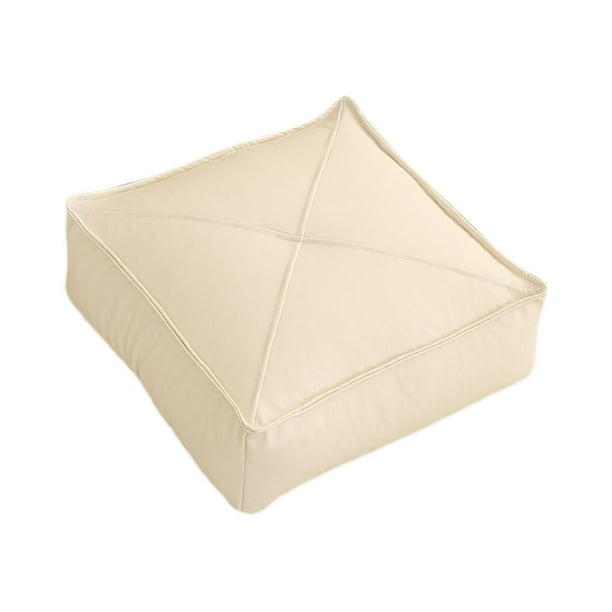 Cojín de suelo BLESIY Cojines cuadrados decorativos de tatami beige