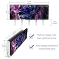 thumbnail image 3 of PhooArto Key Holder for Wall Decorative with 5 Key Hooks, Lion and Purple Galaxy Holders Wall Mount Organizer with Mail Key Rack, Self Adhesive, 3 of 7