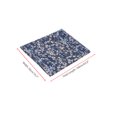 thumbnail image 3 of Women's Gypsophila Floral Scarf, Retro Lightweight Silky Satin Sunscreen Head Wrap Neck Scarves for Summer One Size Dark blue, 3 of 6