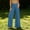 Blue high waisted wide leg jeans a1, variant on Women's Flowy Wide Leg Jeans High Waisted Casual Loose Long Pants with Pockets Summer Elastic Waist Denim Trousers Beach Work Lounge Fashion, Purple 2XL