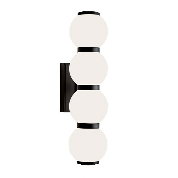 8180-MB-MA-Norwell Lighting-Celeste - 51.67W LED Bath Vanity-5.88 Inches Tall and 23.63 Inches Wide-Matte Black Finish