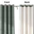thumbnail image 2 of Casableu Herringbone Polyester Eyelets (Steel) Blackout Curtains with Tie Back, Bedroom Living Room (2, Tex Grey, 9 Feet), 2 of 6