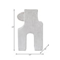 thumbnail image 6 of Modern Abstract Pottery Vase with Woven Accent - Handmade Ecomix & Cane Decorative Piece for Home, Office, Bedroom, or Living Room - Casual Style - 19" White, 6 of 13