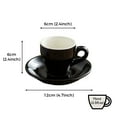 thumbnail image 2 of Ceramic Espresso Cups 2.5oz, Dishwasher & Microwave Safe, Yellow, 2 of 5