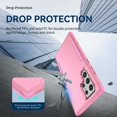 thumbnail image 4 of Dteck for Samsung Galaxy S22 Ultra Case, Slim Pocket-Friendly Hybrid Silicone Bumper Shockproof Tough Rugged Case,Pink, 4 of 6