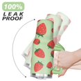 thumbnail image 6 of 40oz Cute Red Strawberry Stainless Steel Flip Straw Tumbler Spill Proof Travel Cup Double Wall Vacuum Insulated Coffee Mug with Top Handle, 6 of 6