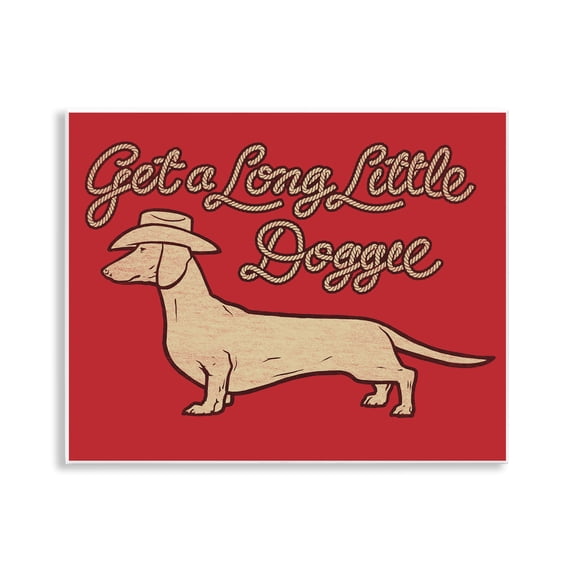 Stupell Industries Eclectic Long Little Doggie Wall Plaque Art, 14 x 11, by Jedco Brands Inc.