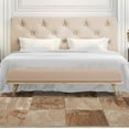 thumbnail image 5 of BNM Modern Patchwork Indoor Area Rug, 7'x9', Camel, 5 of 6