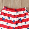 thumbnail image 3 of Oiyii Infant Girls 4Th Of July Outfits Summer Tank Top Tassels Shorts Set, Sizes 18-24 Months, 3 of 7