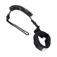 thumbnail image 1 of Kayak Paddle Rope Anti-lost Coiled Spring Leash Surfboard Leg Foot Ankle Rope Surfing Accessory, Black, 1 of 9