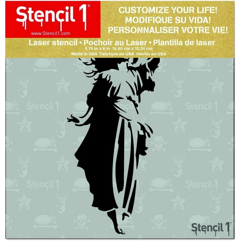 Stencil1 Angel Christmas Art Stencils - 5.75" x 6"