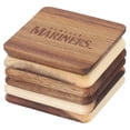 thumbnail image 2 of The Memory Company Seattle Mariners 6-Pack Acacia Wood Coaster Set, 2 of 2