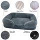 thumbnail image 4 of Cama Relajante para Perros y Gatos - Cojín Suave y Cálido de Piel Sintética para Mascotas Pequeñas y Medianas, 40 X 30 X 12 Cm, Disponible En Gris Oscuro, Azul Marino y Rosa., 4 of 6