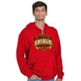 thumbnail image 3 of Worlds Greatest Father Trophy Dad Men's Big & Tall Graphic Zip Up Hoodie Brisco Brands 4X, 3 of 4