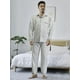 thumbnail image 2 of Pijamas Hombre De 2 Piezas Manga Larga Suave Cómoda Botones, 2 of 3