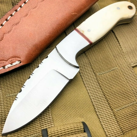7.5 Skinner Hunting Survival Fixed Blade Camping Full Tang BONE Knife