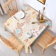 thumbnail image 5 of 42x42 Inch Waterproof Square Tablecloth, Thickened Polyester Table Cover for Dining & Parties, Floral Print, 5 of 6