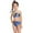 Blue-G, variant on Fesfesfes Parent-Child Ruffles Ladies Split Two Piece Swimsuit High Waist Top Tie Swimwear Bikini Set
