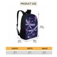 thumbnail image 4 of Xixirimido Abstract Dragonfly Flower Print Kids Backpacks for Primary/Middle School, Lightweight Bookbag Water Resistant with Lunch Pack and Pencil Bag 3 in 1, 4 of 4