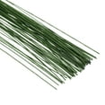 thumbnail image 4 of Uxcell 24 Gauge 14" Alambre de tallo floral, 80 piezas de tallo de flor de hierro envuelto en papel, Verde oscuro, 4 of 7