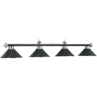 Livex Lighting Somerset 3-Light Billiard/Island Chandelier - Brushed Nickel With Satin Glass, 50 X 13 Inches