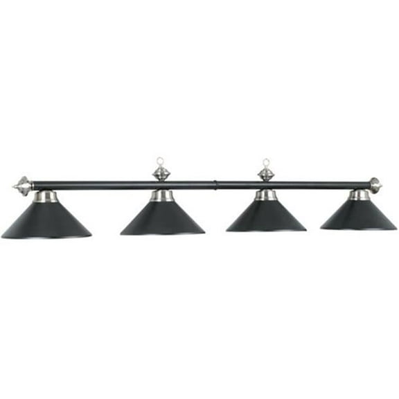 78 Inch 4 Light Billiard Light - Matte Black