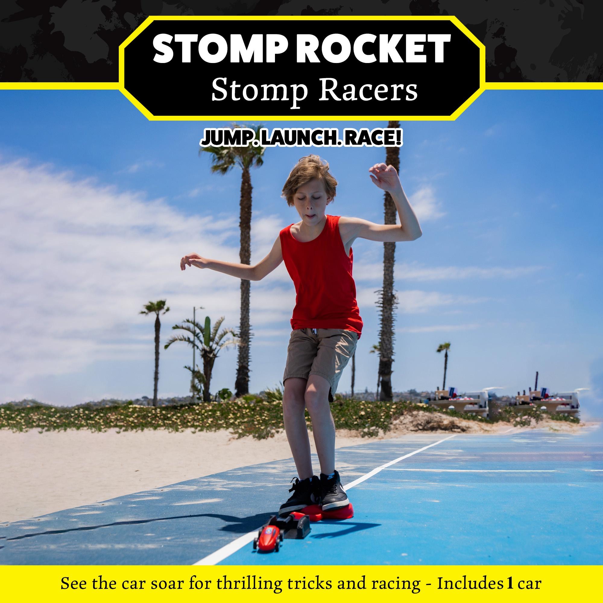 Stomp Racers Air Powered Race Cars by Stomp Rocket, Single Racer Pack - Dueling Stomp Racers Toy Car Launcher - Fun Backyard & Outdoor Multi-Player Kids Toys Gifts for Boys, Girls & Toddlers - image 3 of 7